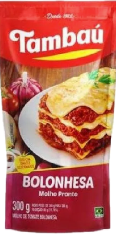 MOLHO DE TOMATE BOLONHESA TAMBAÚ 300GR