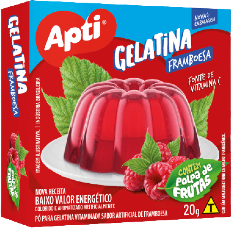 GELATINA FRAMBOESA APTI 20 GR