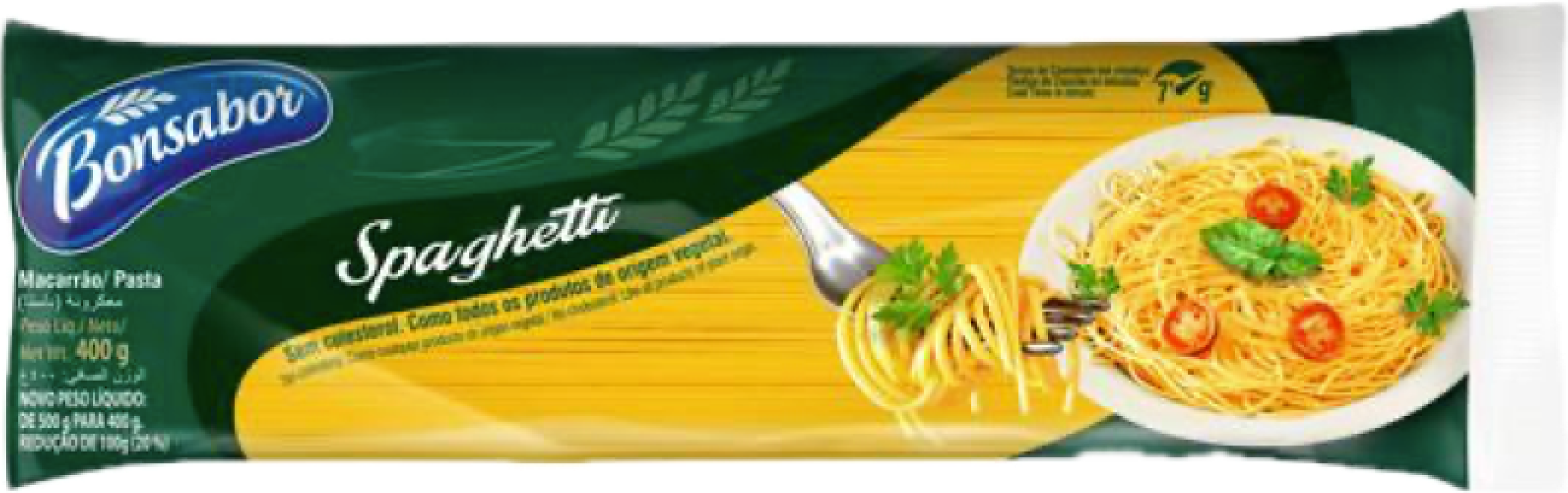 MACARRAO SPAGHETTI B.SABOR PT 400 GR