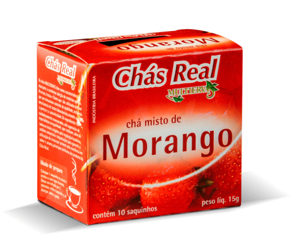 CHA REAL MULTIERVAS MORANGO CX/15G