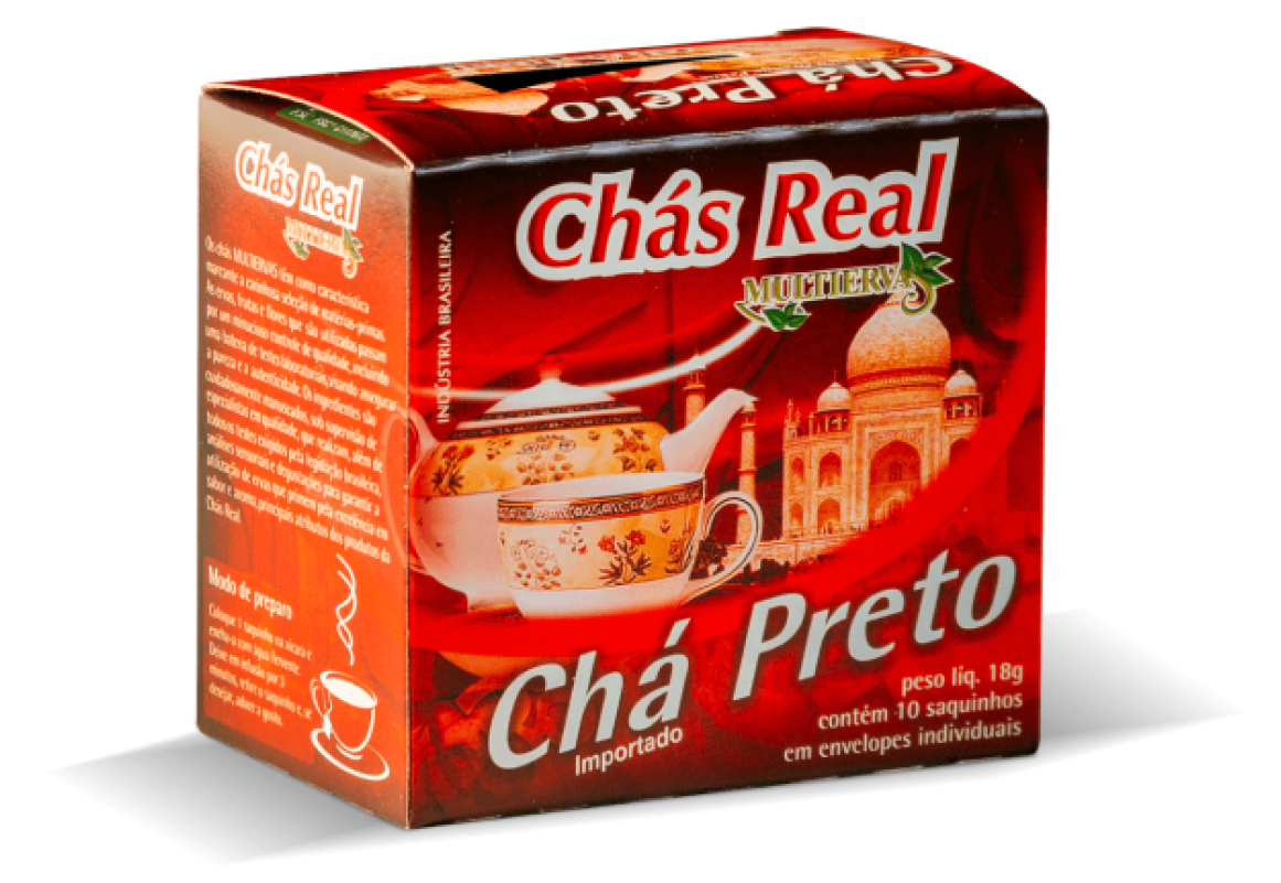 CHA REAL MULTIERVAS  PRETO CX/18G