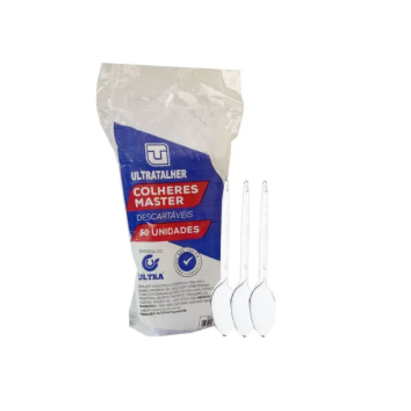 COLHER MASTER CRISTAL ULTRA PCT C/50 UNI