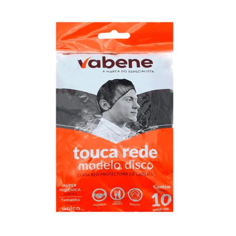 TOUCA DESC.NYLON PRETA VABENE PT C/10UN