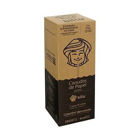 CANUDO DE PAPEL BRANCO 6MM BILLA PT100UN