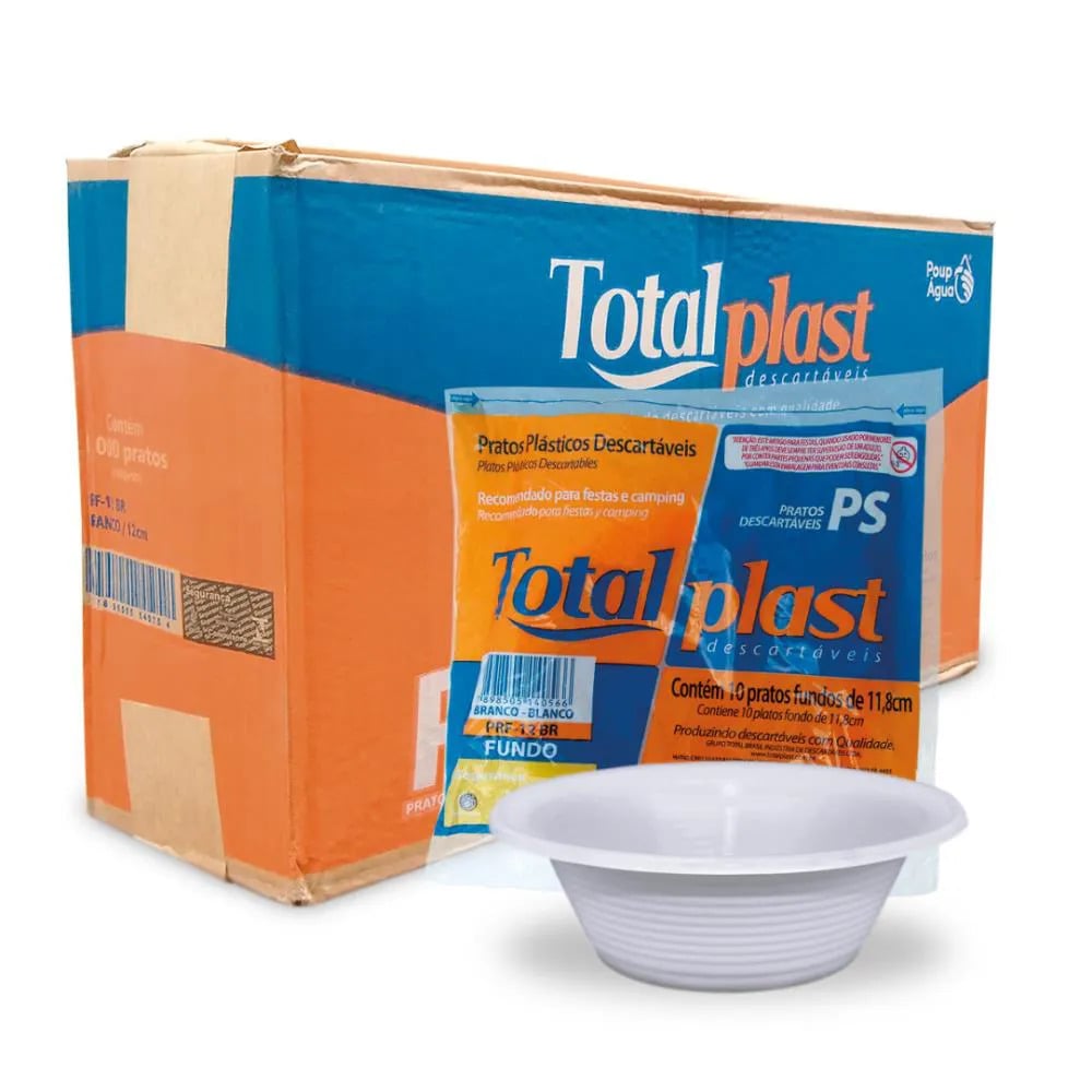 PRAT BRAN TOTA 120 MM FUNDO PCT C/ 10 UN