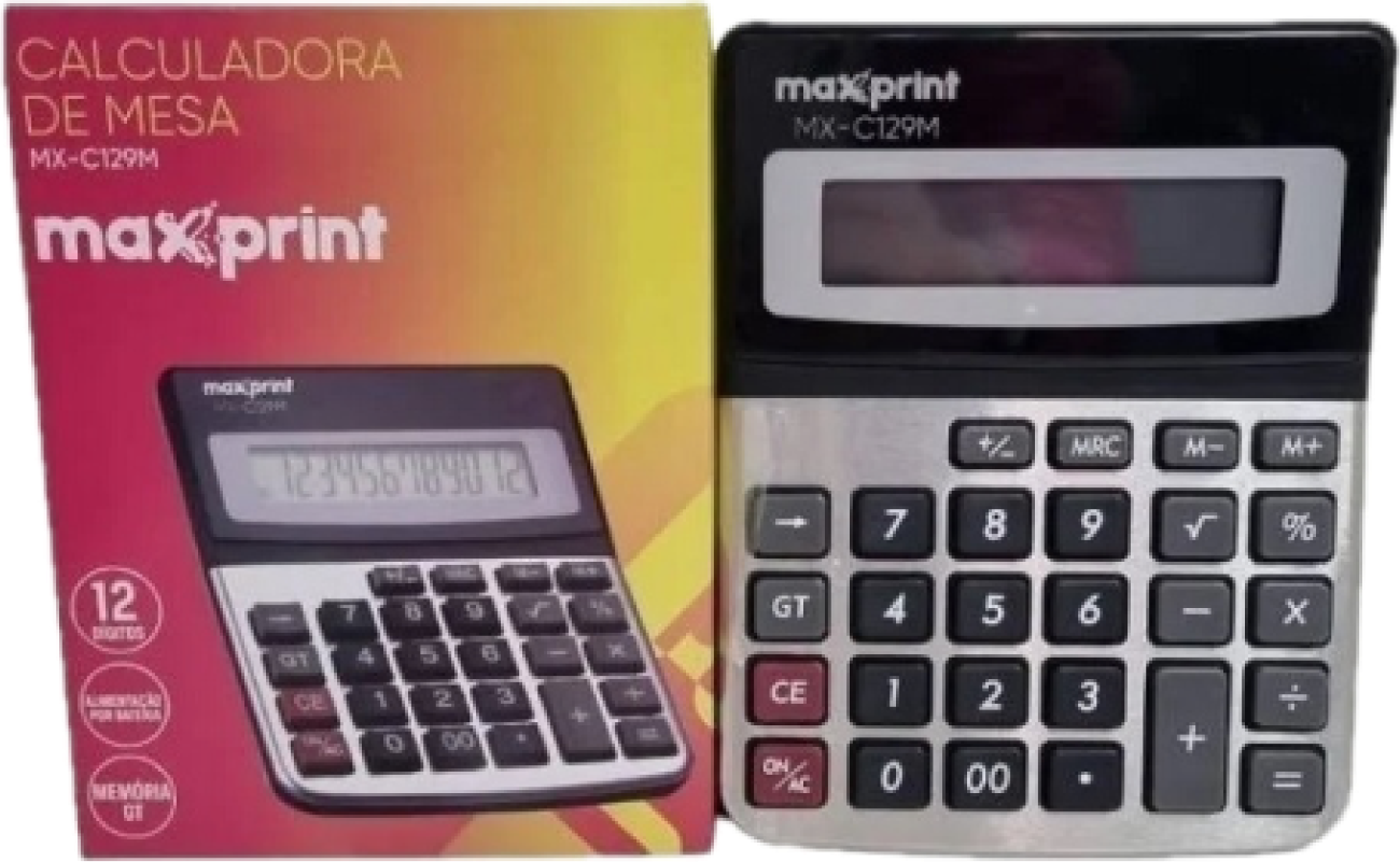 CALCULADORA 12 DIGITOS MAXPRINT MESA