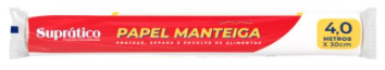 PAPEL MANTEIGA SUPRATICO 30CMX4MTS