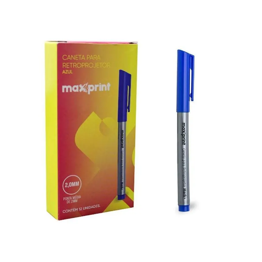 CANETA CD/DVD AZUL MARK MAXPRINT