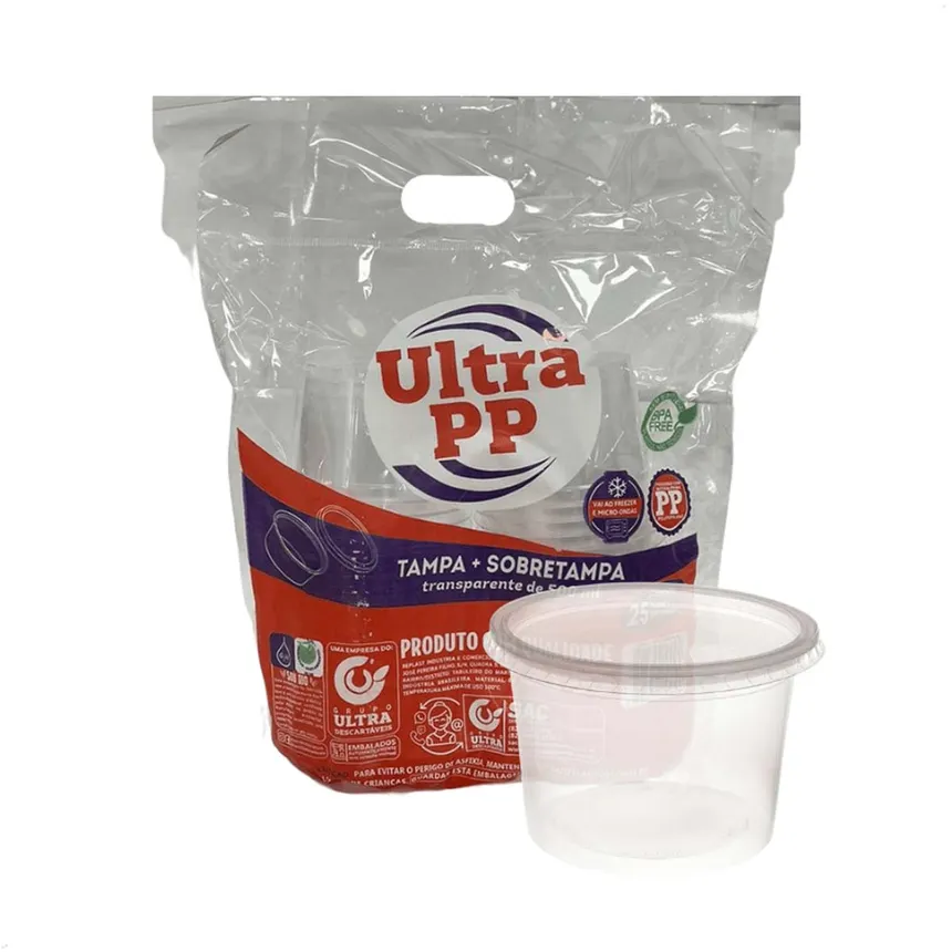 KIT POTE/TAMPA 500 ML C/ 25 ULTRA