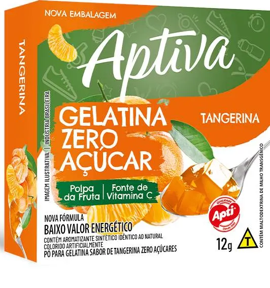GELATINA ZERO TANGERINA APTIVA 12 GR