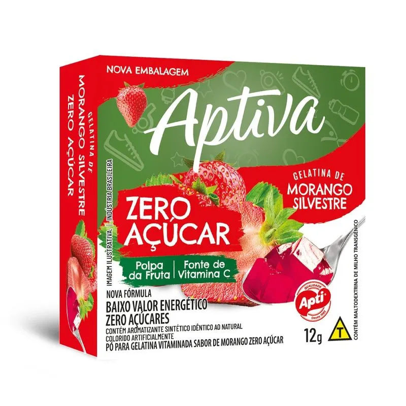 GELATINA ZERO MORANGO APTIVA 12 GR
