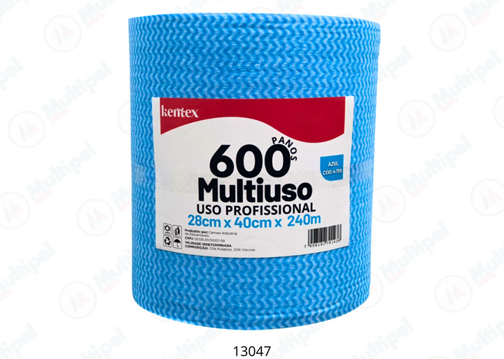 PANO DE ROLO AZUL LIFE CLEAN 20X240M