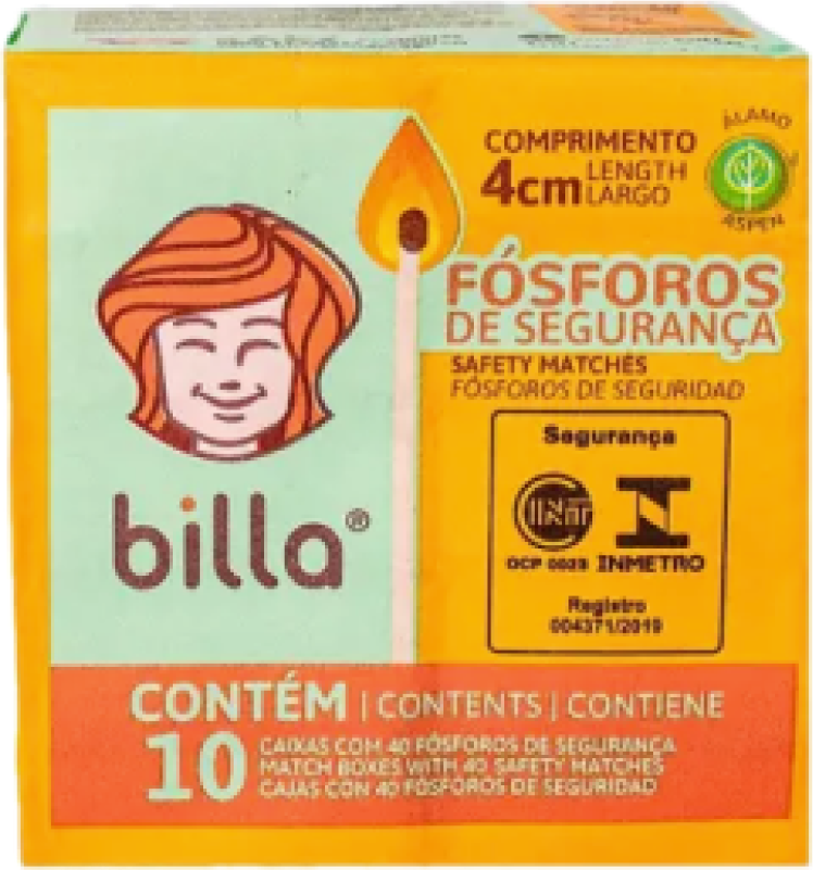 FOSFORO BILLA PCT C/ 10 CX C/ 40UN