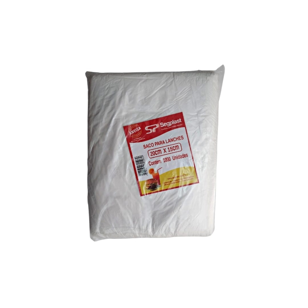 SACO PLÁSTICO HAMBURGER 17X17 C/100 UND