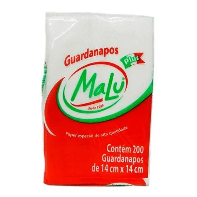 GUARDANAPO MALU 14X14 CM PCT C/ 200 UNID