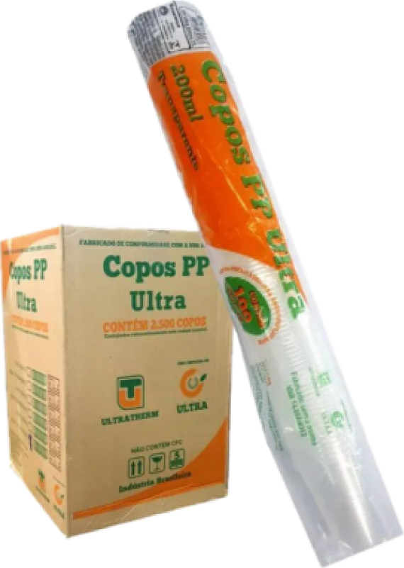 COPO ULTRAC TRANSP 200 ML PCT C/ 100 UND