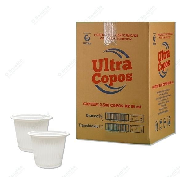 COPO ULTRACOPO BRAN 50 ML PCT C/ 100 UND