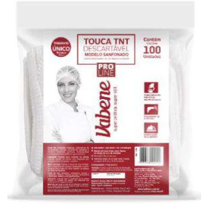 TOUCA DESCARTÁVEI VABENE PCT C/ 100 UNID