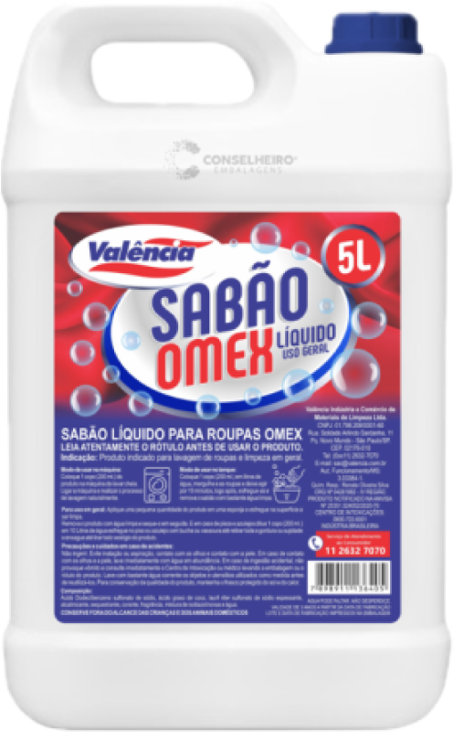 SABAO LIQUIDO PARA ROUPAS OMEX 05 LITROS