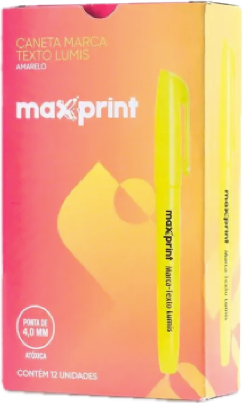 MARCA TEXTO AMARELO MAXPRINT