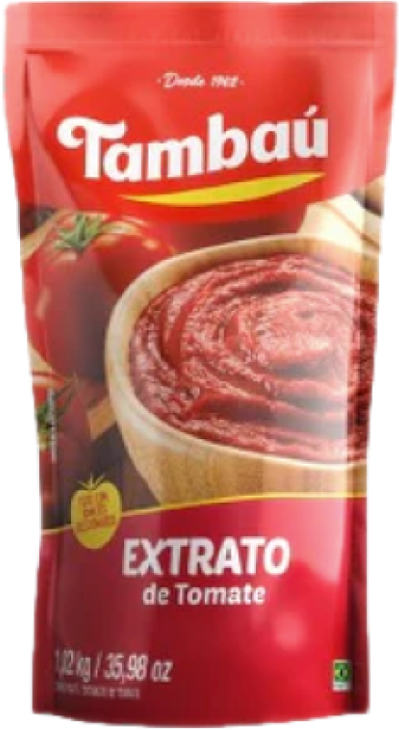 EXTRATO DE TOMATE TAMBAÚ POUCH 1,02KG