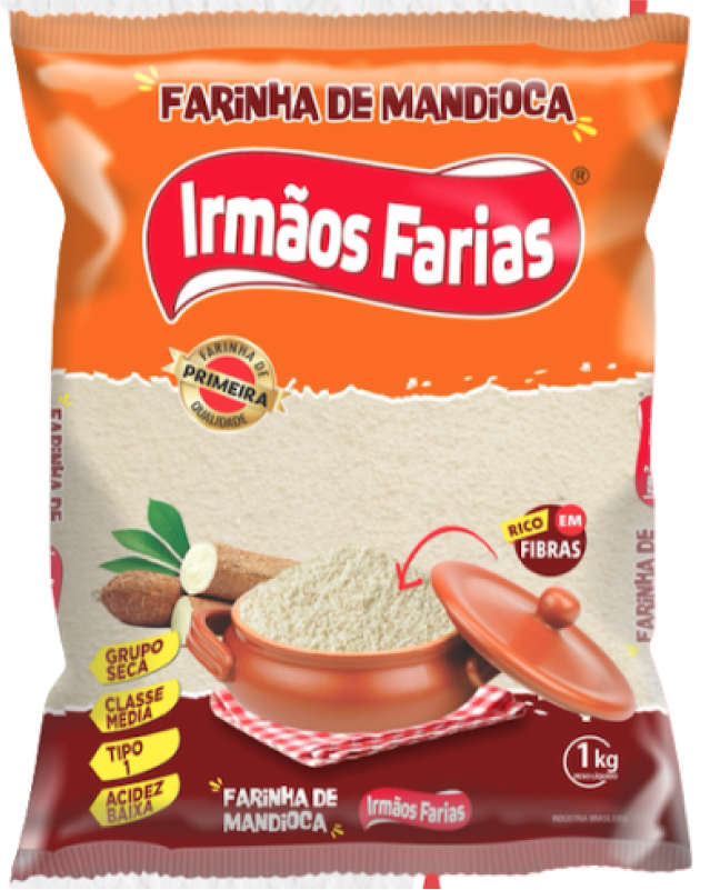 FARINHA MANDIOCA FINA IRMÃOS FARIAS 1KG