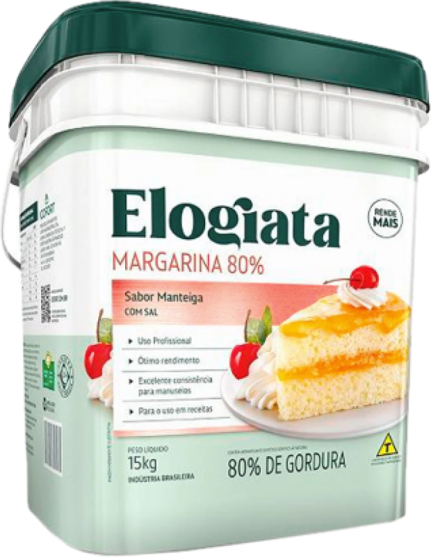 MARGARINA ELOGIATA 15 KG 80 % LIPIDIOS