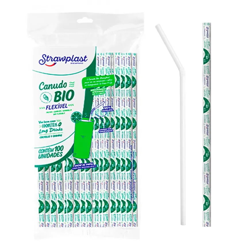 CANUD STRAW FLEX SACHÊ 06 MM C/ 100 UN