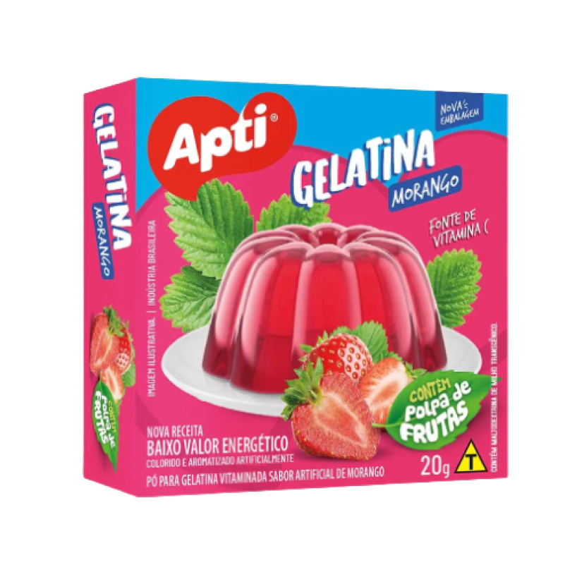 GELATINA MORANGO APTI 20 GR