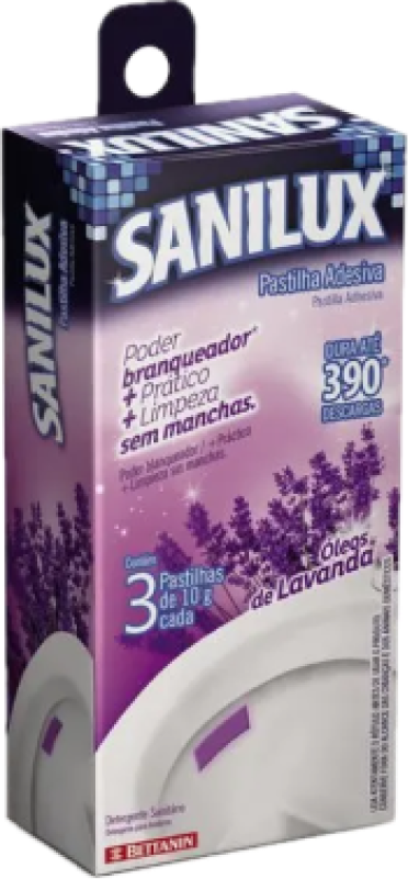 PASTILHA ADESIV SANILUX LAVANDA CX 03 UN