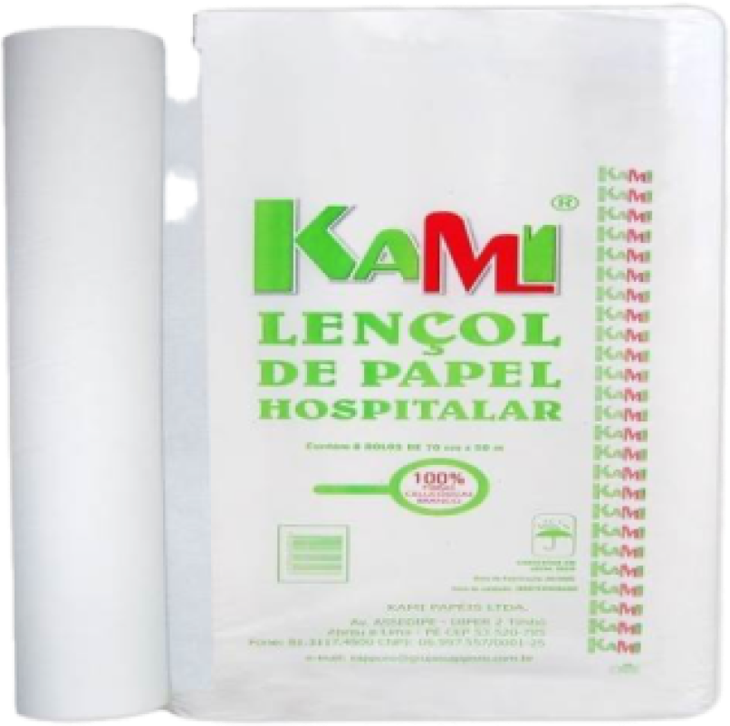 LENCOL HOSPITALAR KAMI 50X40 100 % C/ 08