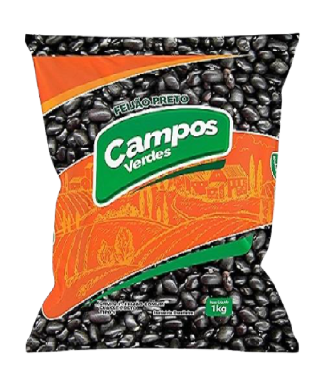 FEIJAO PRETO CAMPOS VERDES 01 KG