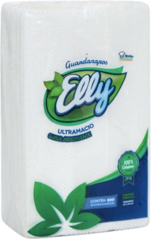 GUARDANAPO ELLY 14X14 COM PCT C/144 FOLH