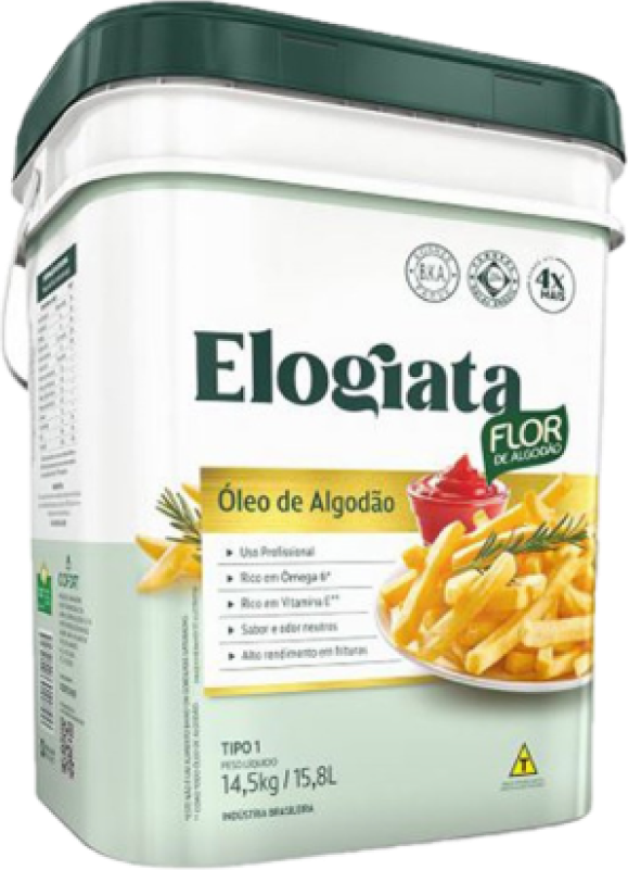 OLEO ALGODAO ELOGIATA BALDE 14,5KG